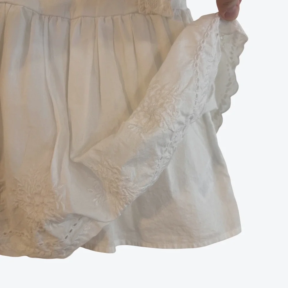 Baby B'gosh White Eyelet Embroidered Dress‎ 18M 100% Cotton Baptism